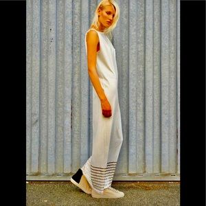 8PM NICK DRAKE Maxi Dress in 100% Cotton with Bronze Bands